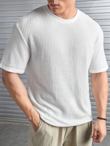 Camiseta de cuello redondo con diseño propio para hombre, camiseta ajustada, Camiseta cómoda, producto a granel hecho a mano personalizado - Product Image 6