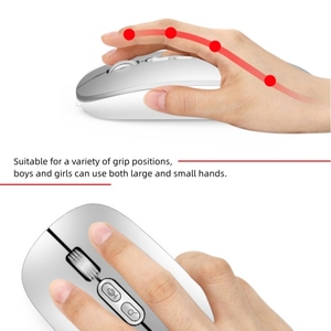 Destek özelleştirme AI akıllı ses çeviri fare çift modlu kablosuz ses aktive fare - Product Image 5