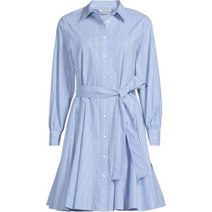Vestido de Popelina con Botones Delanteros para Mujer FOXA, con Godets, Corte en A, Cintura Natural, Cuello Camisero, Estilo Ejecutivo - Product Image 3