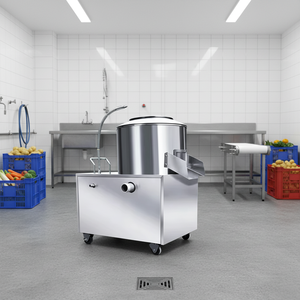 Machine à éplucher les pommes de terre à haute efficacité, électrique, pour le lavage et l'élimination de la peau des légumes racines, production commerciale - Product Image 1