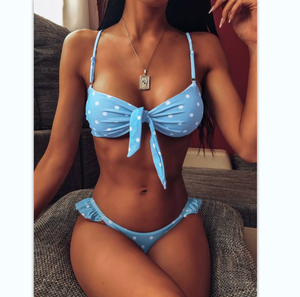 Bikini Nhà Sản Xuất In Bandage Thong Brazil Hai Mảnh Cắt Ra Người Lớn Đồ Bơi Bandage Swimwear Micro Bikini Trong Suốt - Product Image 3