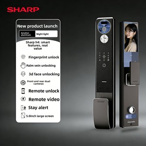 Serrure Intelligente <span class=keywords><strong>WiFi</strong></span> SHARP H4 Graffiti (Tuya) Multi-langues Déverrouillage à Distance par Reconnaissance Faciale 3D Préférée pour le Commerce International - Product Image 4