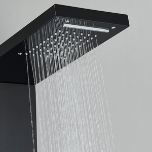 Stainless Steel Wall Mounted Black Shower Column - Product Image 5