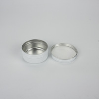 Pot rond en aluminium blanc de 50 g, 50 ml, pour le stockage de crème pour le visage, boîte en aluminium