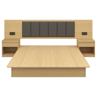 Ensemble de meubles de chambre d'hôtel pour l'Afrique : Lit King/Queen, Table de chevet, Armoire, Bureau – Vente directe usine, MOQ 2 ensembles, OEM ODM