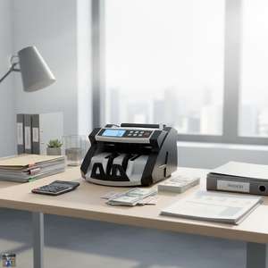 Compteur de billets en acier inoxydable de qualité supérieure, facile à utiliser, double détection, compteur de <span class=keywords><strong>monnaie</strong></span> sécurisé - Product Image 1