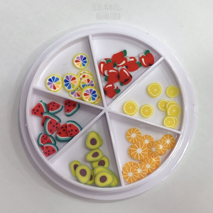 Nouvel arrivage de tranches de poterie molle de fruit de julia de style d'été, décoration d'art d'<span class=keywords><strong>ongle</strong></span> en argile polymère de bricolage - Product Image 5