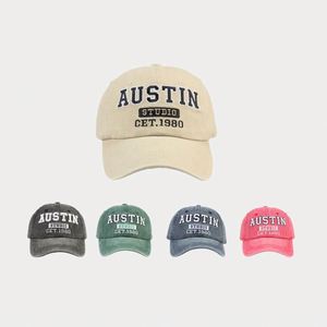 Casquette de baseball vintage pour homme, 6 panneaux, logo brodé 3D, effet délavé, casquette de sport - Product Image 2