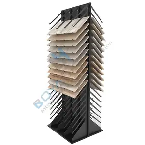 Novo Design Outdoor Publicidade Tile Floor Wooden Display Standing para Exposição