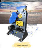 Machine de découpe et de poinçonnage CNC hydraulique multifonctionnelle pour acier profilé, acier angulaire, fer plat, acier rond, acier carré