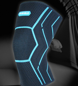 Ergonomische knieondersteuning met multidirectionele stretch en anti-vervormingskern voor gebruik in de sportschool - Product Image 1