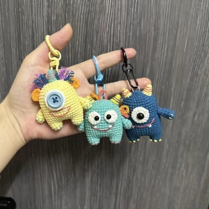 Nuevo Diseño 2026: Llavero de Monstruo Pequeño de Ganchillo, Muñeco de Animal Creativo de Ganchillo para Regalos, Llavero Colgante de Ganchillo con <span class=keywords><strong>Ojos</strong></span> Grandes - Product Image 2