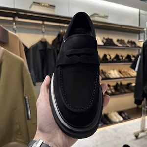 Mocasines de Cuero Genuino y Gamuza para Hombre, Estilo Británico, Casuales y Elegantes, Nuevos, Modernos, Duraderos y Fáciles de Poner - Product Image 6