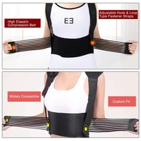 Correcteur de posture magnétique auto-chauffant à la tourmaline, attelle d'épaule et soutien dorsal
