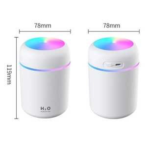 Máy Tạo Độ Ẩm Không Khí Siêu Âm Mini 300ML Máy Khuếch Tán Tinh Dầu USB Đèn Lãng Mạn Máy Lọc Ô Tô Máy Tạo Sương Anion Có Hương Thơm Kèm Đèn LED - Product Image 4