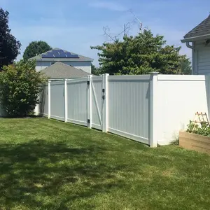 Longjie Outdoor PVC Plastic Privacy Style Fence Vinyl For Home Yard