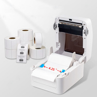 Printer Label Barcode Hitam Putih Xprinter XP-420B 4x6 Roll Sticker Thermal dengan Antarmuka USB 203dpi 152mm/detik