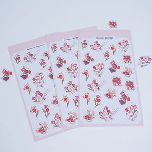 Fabricant de feuilles d'autocollants pour planificateur mignon personnalisé, feuilles d'autocollants kawaii découpées à la forme, feuilles d'autocollants en <span class=keywords><strong>feuille</strong></span> d'or pour journaux et planificateurs - Product Image 3