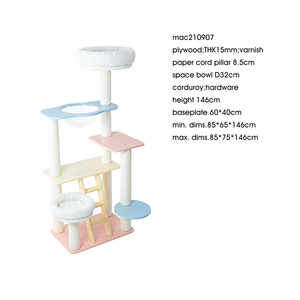 Árbol para Gatos Multifuncional de Alta Calidad con Cama Acogedora, Postes para Rascar y Plataformas de Juego para Gatos de Cualquier Tamaño, Venta al Por Mayor - Product Image 3
