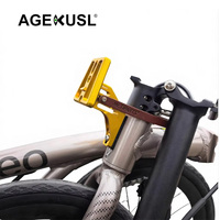 Adaptateur de fixation pour porte-bagages avant de vélo en alliage d'aluminium AGEKUSL pour vélo pliant JAVA NEO N1 avec panier