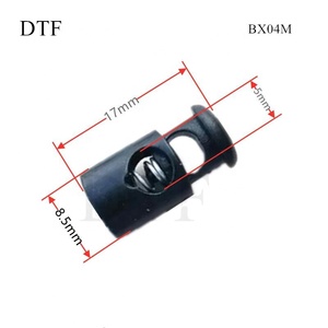 Good quality custom black adjustable plastic spring rope drawstring <strong>toggle</strong> <strong>cord</strong> end <strong>stopper</strong> <strong>lock</strong> - Product Image 3
