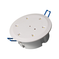 Plafonnier LED encastré IP20 avec batterie Li-Ion, lumière blanche froide, lampe de sécurité incendie