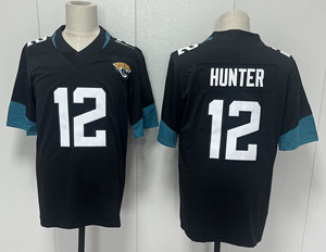 Venta al por Mayor # 16 <span class=keywords><strong>Lawrence</strong></span> # 12 Hunter <span class=keywords><strong>S</strong></span>-3XL Jersey bordado de los Jacksonville Jaguars para hombre - Product Image 3
