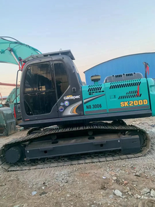 Excavadora de Orugas Kobelco SK200 de 20 Toneladas, Modelo 2020, Usada Original, Motor Mitsubishi Hino, Cucharón de 1.2m, 112KW, 2001-4000 Horas - Product Image 2