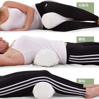 Oreiller cervical et pour les jambes en mousse à mémoire de forme cylindrique personnalisé WJ-181 avec récupération lente pour une utilisation hôtelière, soulagement de la douleur, massage