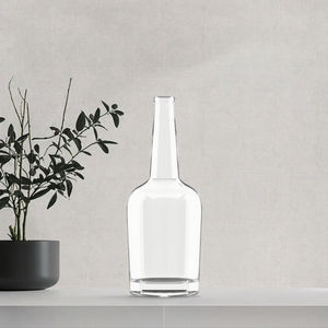 Catégorie de produit Verre Bouteilles rondes en verre 700ml Whisky 1L/1000ml 750ml 500ml Rhum Tequila Gin Vodka Esprit Long Cou avec liège - Product Image 3