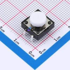 TSA12111-080B512CA-001E Tactile Switch Through hole-4P,11.7x11.5mm Switch Single Pole Single Throw Round Button 2.8N 11.7mm - Product Image 1