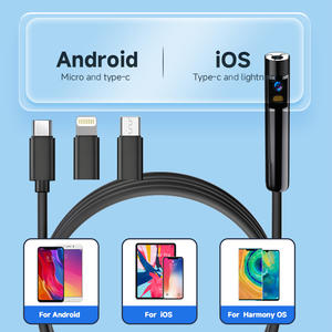 1920P HD Caméra d'<span class=keywords><strong>inspection</strong></span> d'endoscope semi-rigide avec lumière 8 + 1 LED Endoscope de à double objectif pour IOS Android - Product Image 3