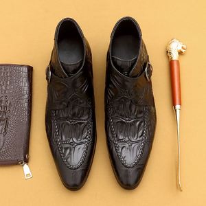 Botas CHELSEA de Tobillo de Cuero Genuino para Hombre de Negocios de Moda al por Mayor de Alta Calidad, Zapatos Casuales de Oficina para Hombre, Zapatos de Vestir y Oxfords - Product Image 5