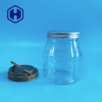 Bocaux en plastique vides de qualité alimentaire sans BPA de 900 ml (30 oz) avec couvercle à vis pour sucre, biscuits, aliments pour bébés, aliments pour animaux de compagnie, craquelins