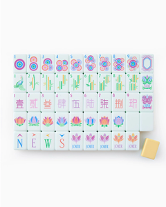 Juego de Mahjong Sorbet, Fichas Acrílicas de Cuatro Capas de Color Amarillo Claro para Amigos del Mahjong Americano, Personalizado para Fiestas, Venta al por Mayor y al Detal - Product Image 3