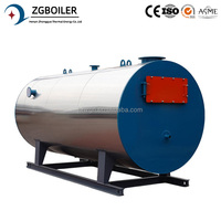 Chaudière industrielle à eau chaude à tubes de fumée automatique de 1,4 MW, au gaz ou au mazout, type horizontal CWNS, prix usine