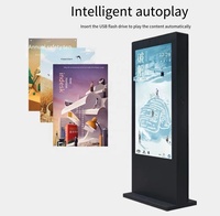 Afficheur publicitaire numérique LED HD personnalisable, étanche IP65, pour extérieur, sur pied, pour centres commerciaux et taxis (OEM)