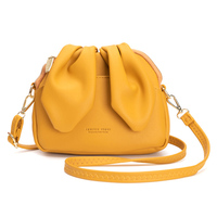 Sac seau bandoulière long et souple en PU avec oreilles de lapin, style vintage coréen, pour femme