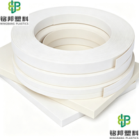 Bande de chant PVC sur mesure Shandong Mingbang, flexible, effet bois, écologique, pour le placage des bords de meubles en panneaux MDF