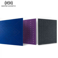 Panneau mural moderne pour bureau Panneaux acoustiques en feutre PET creux sculptés perforés acoustiques pour studio chambre décor graphique