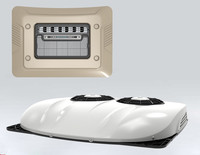 Climatiseur de Toit RGFROST à Double Ventilateur CC 12V 24V pour Voiture Électrique, Fourgon, Camion, Bus, Caravane
