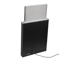 Support de moniteur motorisé escamotable pour système de conférence, support de table dissimulé pour salle de réunion