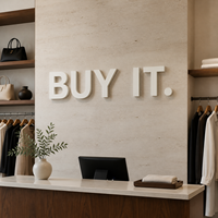 Letras 3D Personalizadas con Retroiluminación LED en Acero Inoxidable, Letrero con Logotipo para Oficina, Letrero para Publicidad en Fachada de Tienda