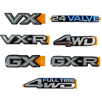 Emblèmes autocollants de haute qualité Chrome Gold VXR GXR 4WD pour Toyota Land Cruiser séries 70 et 80 LC70 LC80