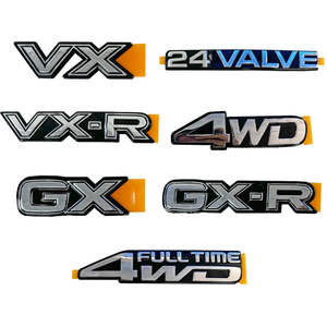 Emblemi adesivi con lettere VXR GXR 4WD cromati oro di alta qualità per <span class=keywords><strong>Toyota</strong></span> Land Cruiser serie 70 80 LC70 LC80 - Product Image 2