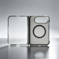 JOYPORODO B540 Premium, support rotatif à 360 degrés, magnétique, antichoc, pliable, coque de téléphone avec protection de l'appareil photo pour iPhone Duo