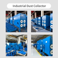 Collecteur de poussière à cartouche filtrante à impulsions en acier inoxydable, haute efficacité, faible bruit, économie d'énergie, pour le meulage, le perçage et le travail du bois