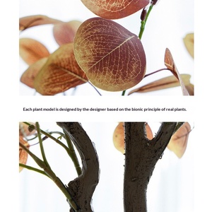 Planta Artificial de Eucalipto en Maceta, Bonsái Verde de Alta Simulación, Decoración para el Hogar, Fotografía de Bodas - Product Image 3