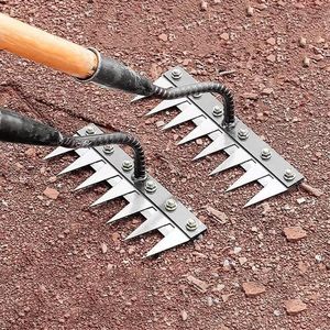 Thép cào móng tay làm cỏ vườn dụng cụ cầm tay cho nông nghiệp đào Hoang Dã súp lơ xẻng để trồng rau nới lỏng đất - Product Image 6