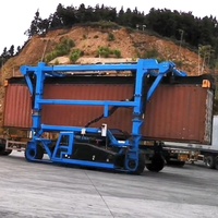 Chariot transpalette conteneurs certifié CE 50 tonnes, à moteur diesel, solution de manutention de conteneurs ISO pour les plateformes de manutention logistique